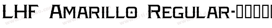 LHF Amarillo Regular字体转换